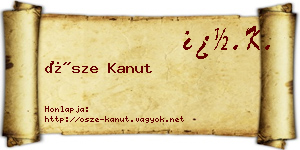 Ősze Kanut névjegykártya